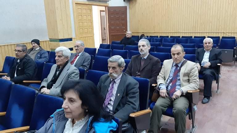 محاضرة بعنوان "إمبراطورية الشركات متعددة الجنسيات" في ثقافي حمص. 