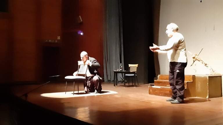 مسرحية "ترنيمة للموت" عن قصة أنطون تشيخوف في ثقافي حمص. 